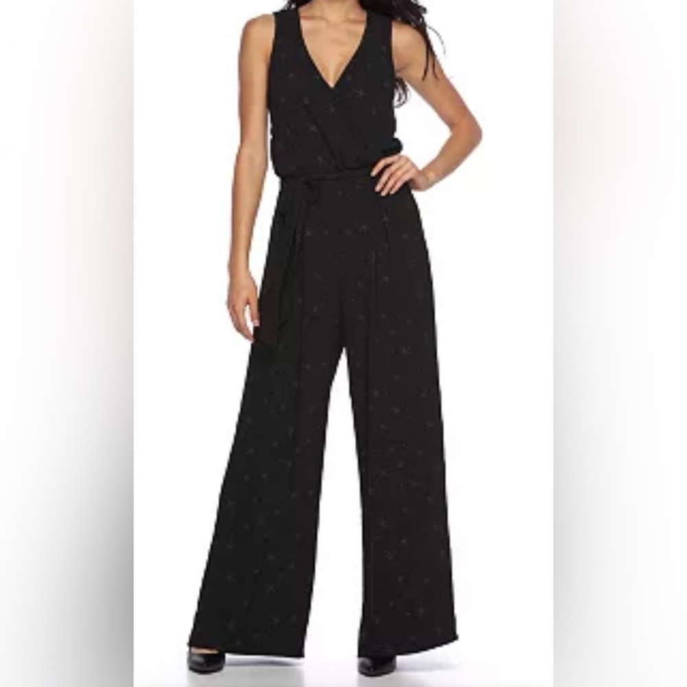 Disney Star Wars Black Print Jumpsuit Romper Size Medium